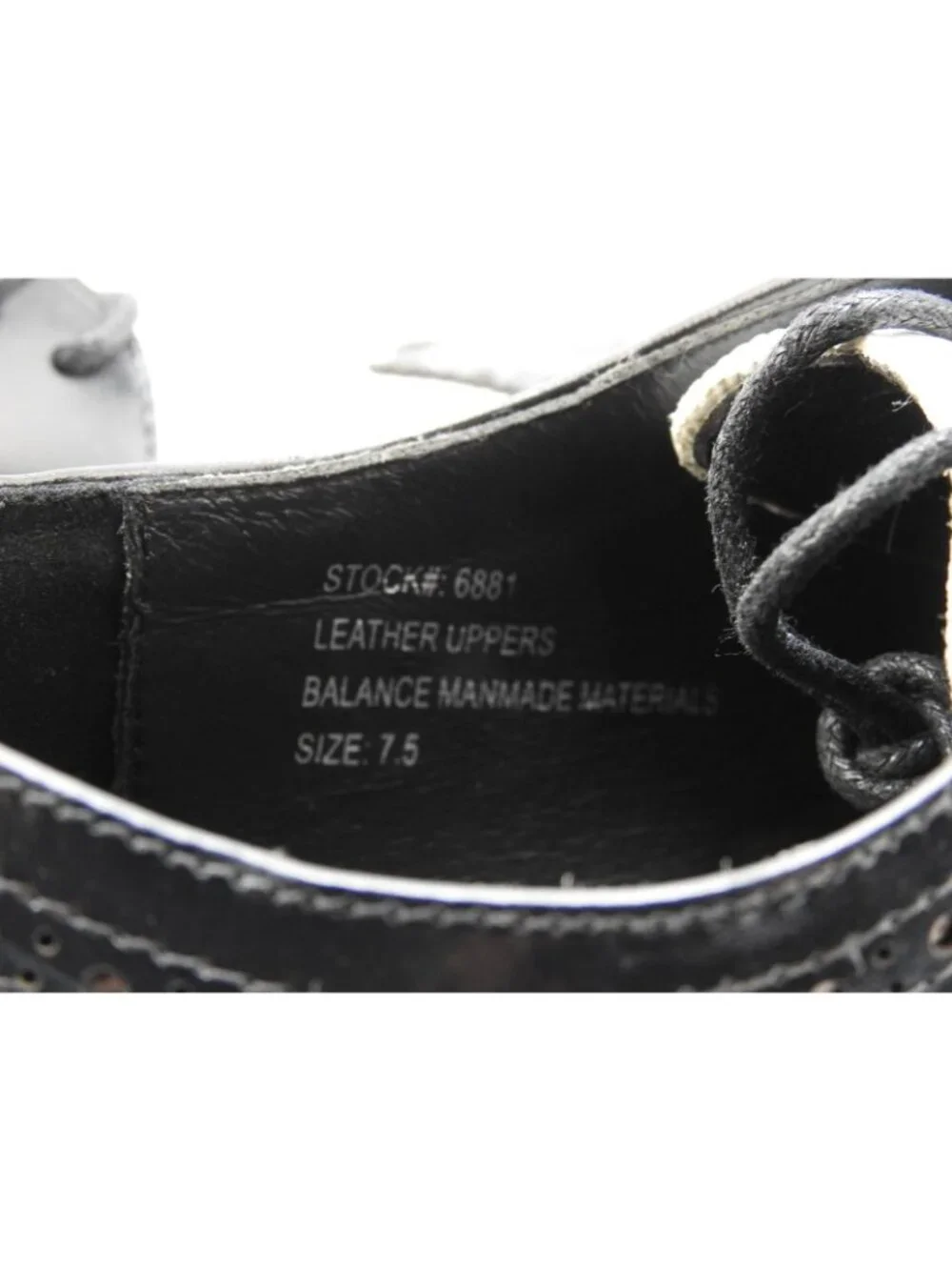 Giorgio Venturi Black White Spectator Wingtip Oxford Dress Shoes Mens 7.5 New